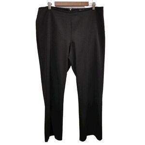Blu Sage Womens Size 14 Black Solid Stretch Casual Dress Pants